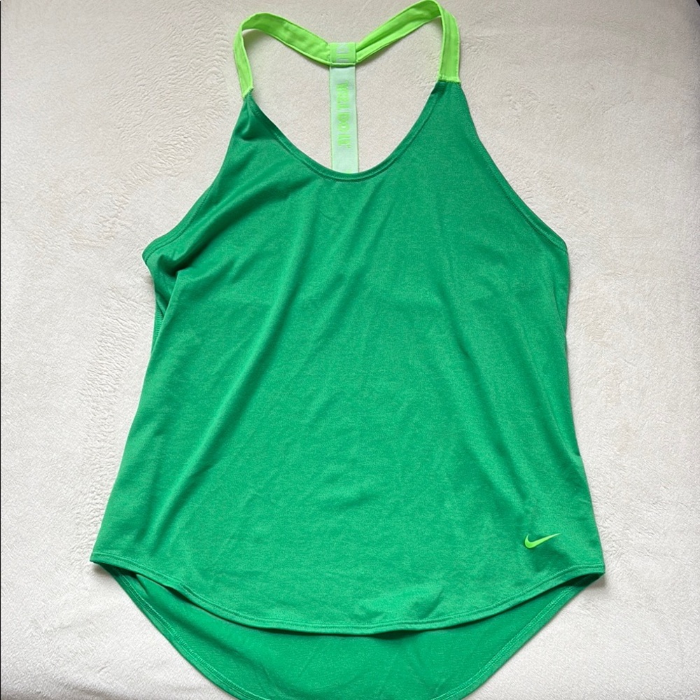 Nike Green Racerback Sleeveless Tank Top